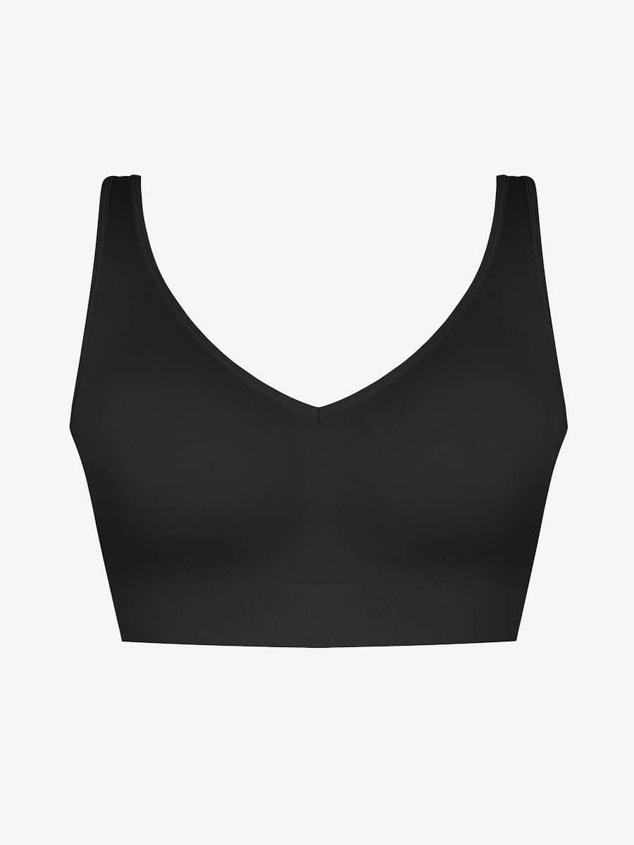 Seamless Breast Support Back Fat Reduction Inner Bra With Removable cups