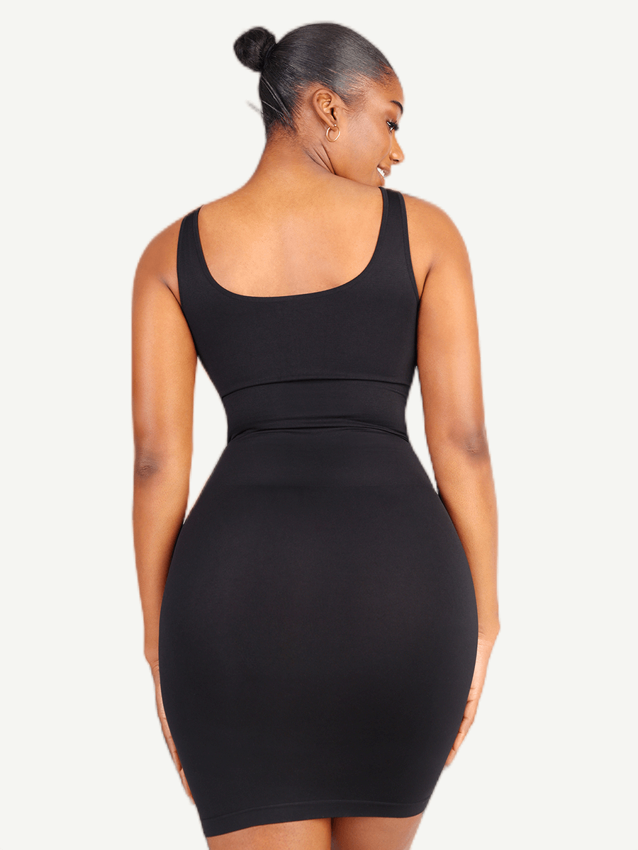 Square-Neck Snatched Seamless Shaper Dress