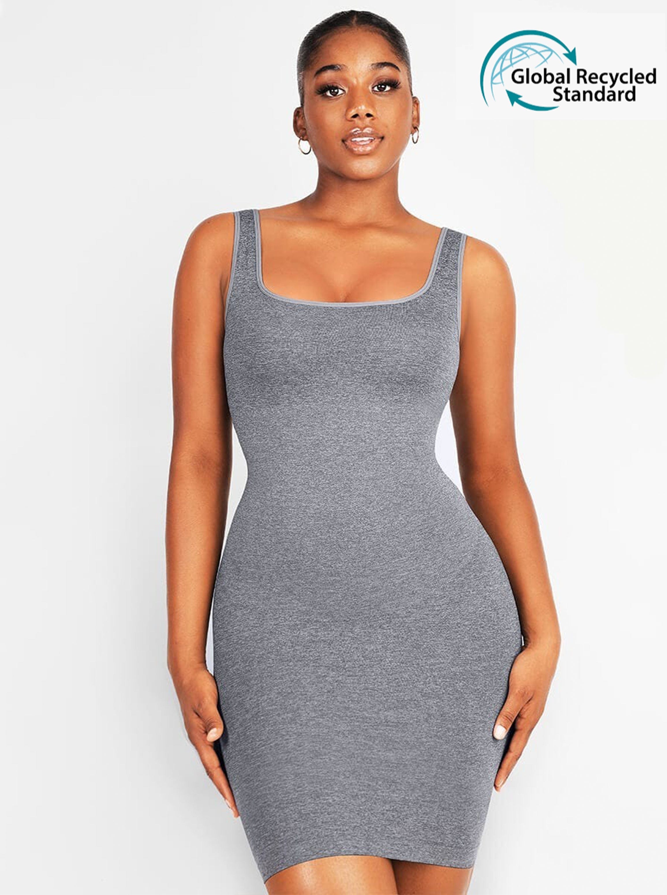Square-Neck Snatched Seamless Shaper Dress